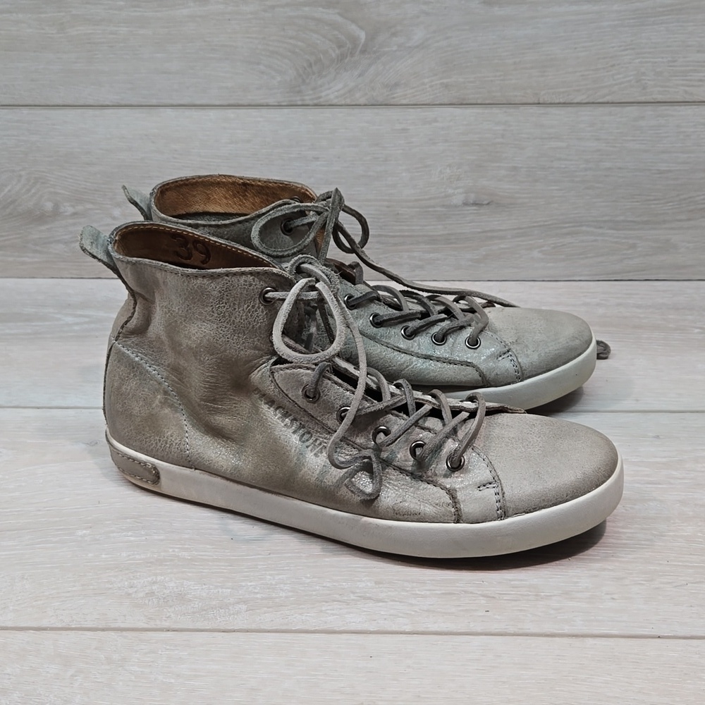 Blackstone Original Women JL-16 Grey Ankle Leather Sneakers shoes boots sz 39/9